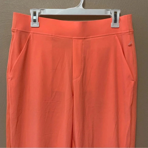 Athleta Brooklyn Ankle Pant Sunset Glow Coral Size 10 Tall NWOT New - Picture 6 of 15